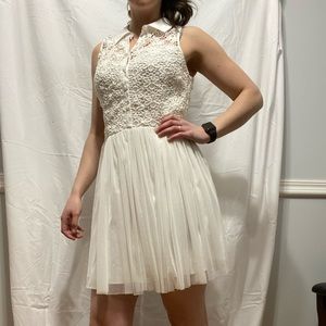 White shirt style dress